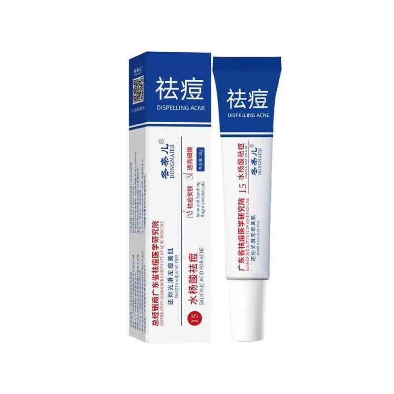 Anti-acne Treatment Cream Salicylic Acid Acne Deep Cleaning Pore Repair Pimple Spots Shrinking Oil Control Moisturizer Skin Care