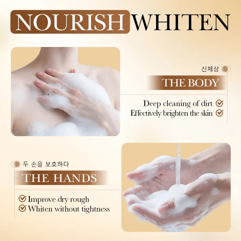 Rice Soap With Rice Extract, Salicylic Acid, Deep Cleansing, Niacinamide, Whitening, Purifying, And Nourishing Properties.