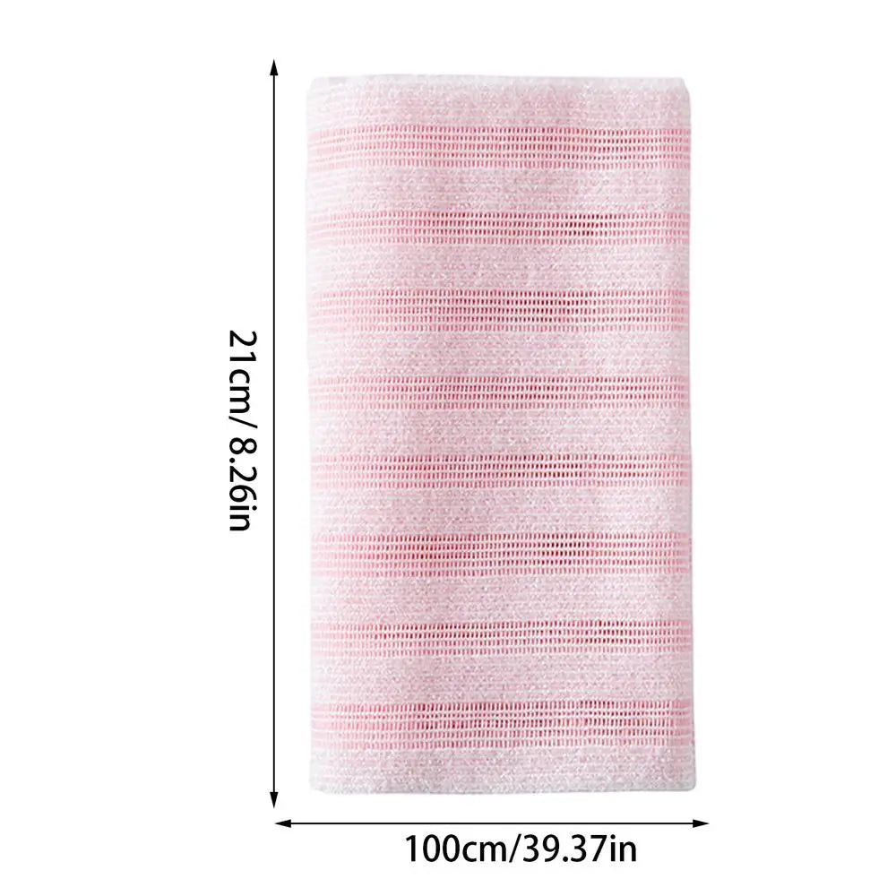 Body Back Wash Exfoliator Towel Bath Scrubber Exfoliating Scrub, Lightweight Shower Sponge Bathroom Daily Accessories