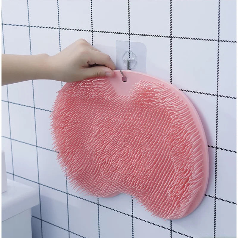 Back Scrubbing Brush Body Massage Foot Exfoliating Dead Skin Removal Bath Shower with Suction Cups African Sponge for Bathing