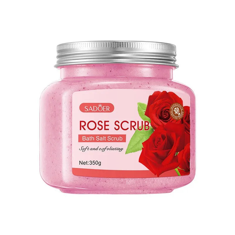 350g Body Scrub, Cleanses the Body, Has Exfoliating, Moisturizing, and Smoothing Properties, Suitable for Facial and Body Care, Low Sensitivity, Physical Exfoliation, Can Be Used on Legs, Knees, Feet, Arms, Hands, and the Ent