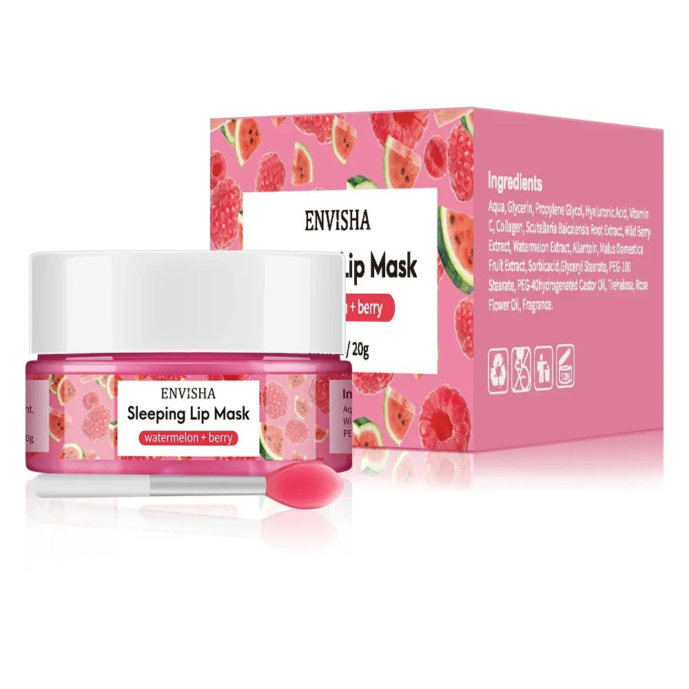 Lip Mask Sleeping Maintenance Moisturizing Fade Lines Nourishing Balm Skin Care Beauty Health Exfoliating Anti Drying Peach 20g