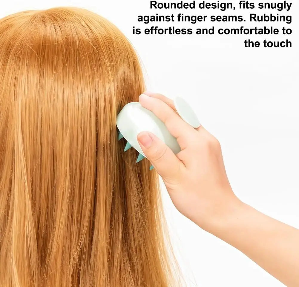 1PC Scalp Massage Brush Soft Silicon Hair Brush Massage &amp Cleansing Scalp Brush Scalp Exfoliating Scrub Dandruff Removal Tool