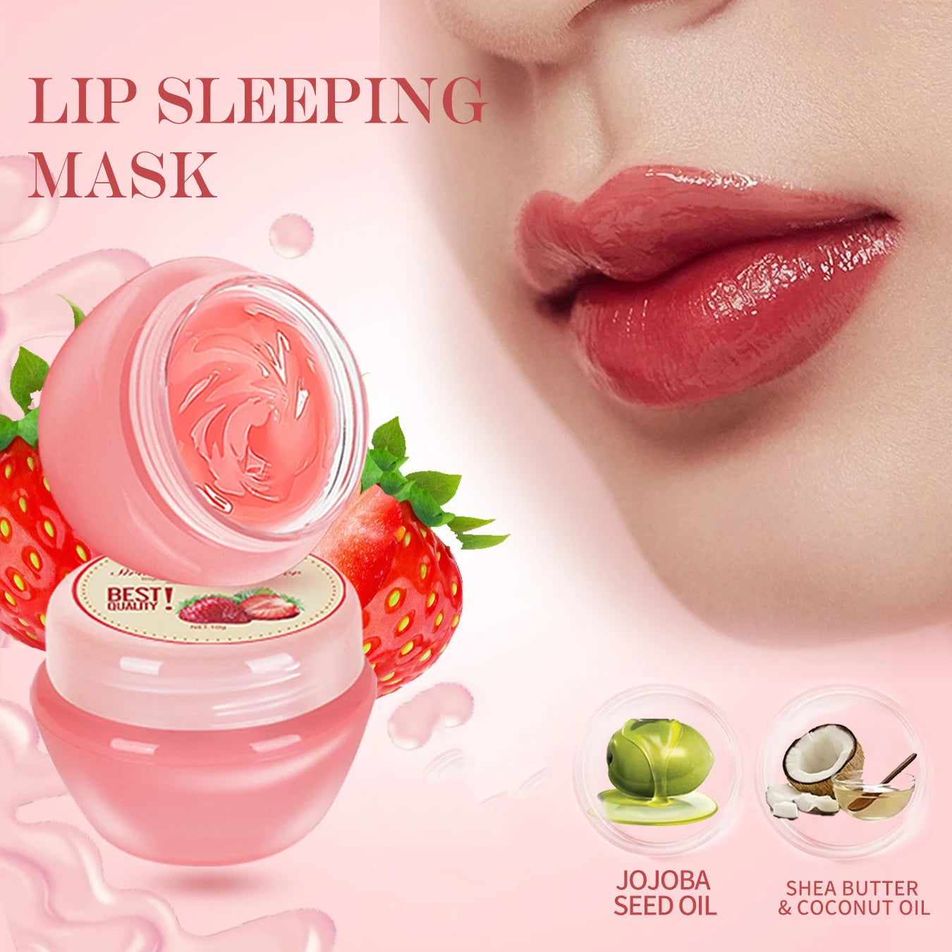 Sleeping lip mask gift box 10g×6PCS lip balm set moisturizes lips, smoothes, and is a universal  in the morning and evening