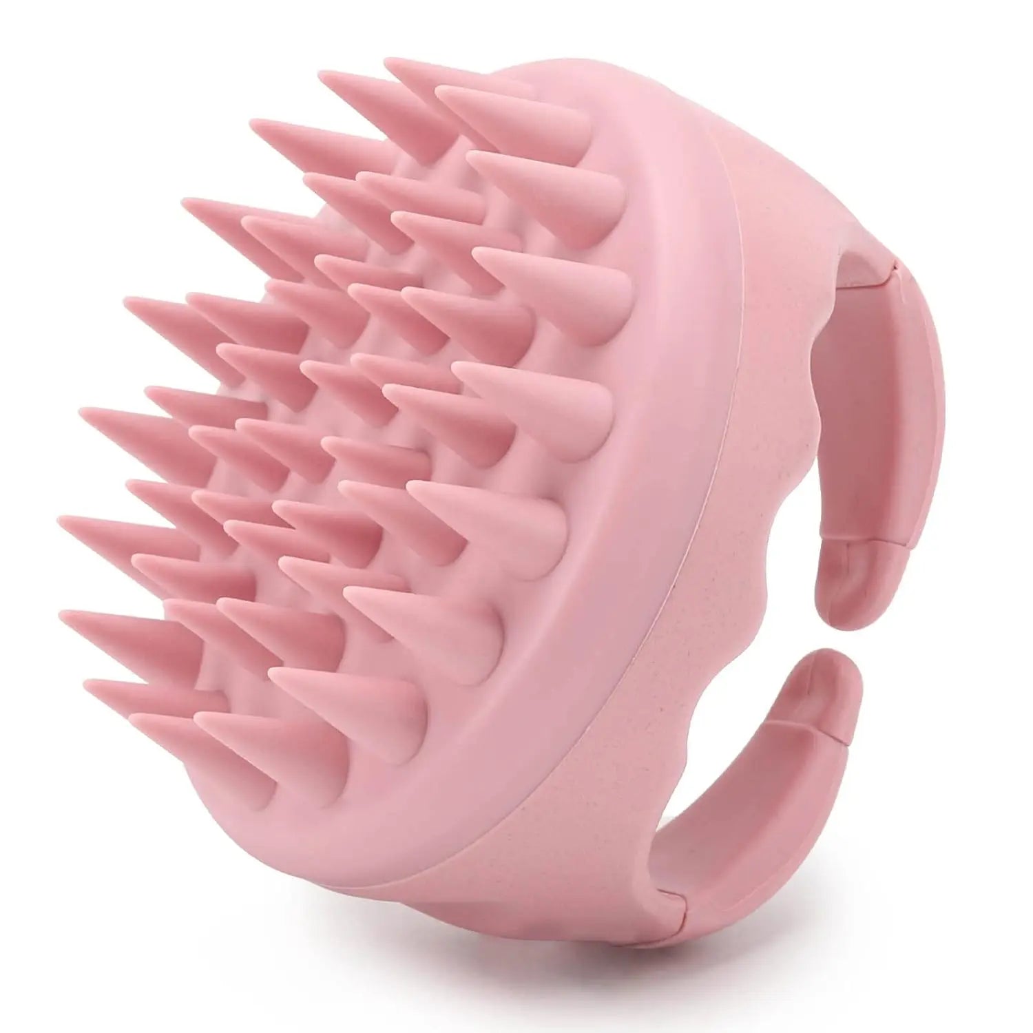 Scalp Massager Shampoo Brush Silicone Hair Scrubber Exfoliating Washing For Dandruff Removal Beige Bath Care Accessory Tool