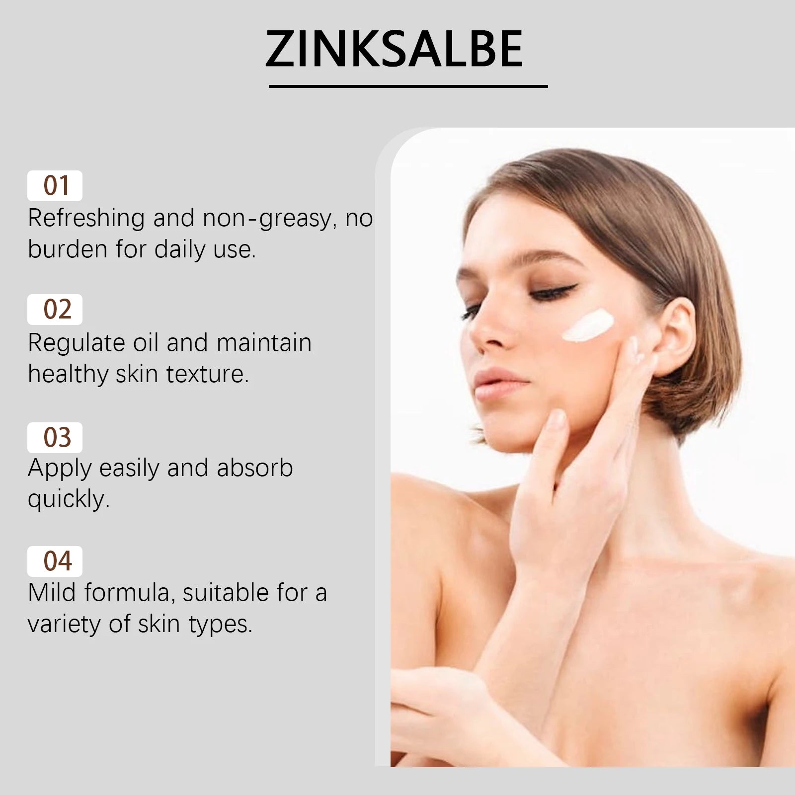 Acne Removal Cream Against Pimples Marks Lighten Shrink Pores Oil Control Whitening Smoothing Nourishing Repairing Zinc Ointment